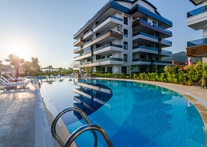 Двухкомнатные апартаменты в новом комплексе района Оба