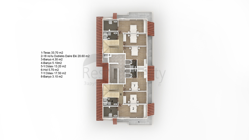 Пентхаус в новом комплексе Кестеля