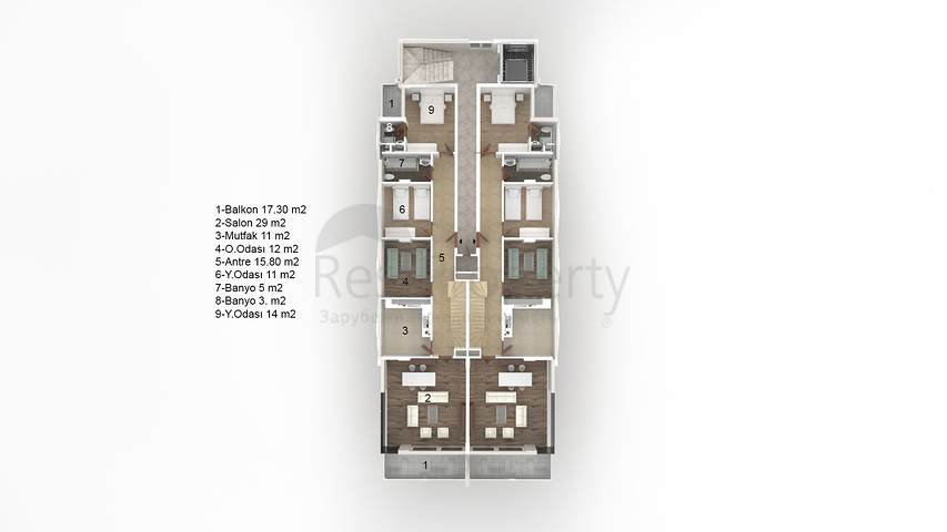 Пентхаус в новом комплексе Кестеля