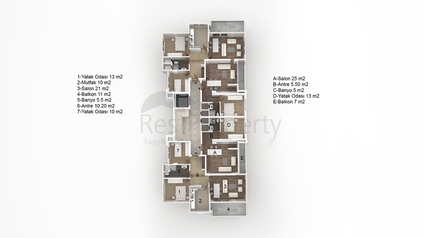 Пентхаус в новом комплексе Кестеля