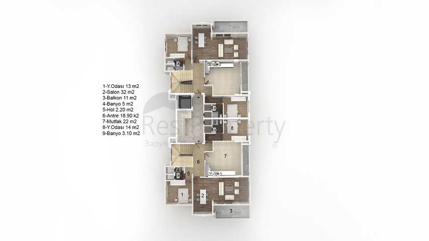 Пентхаус в новом комплексе Кестеля