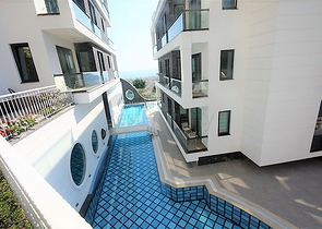 Апартаменты с завораживающим видом в центре Алании