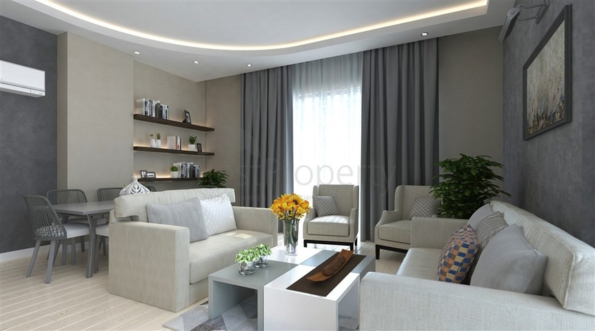 Апартаменты 2+1 в новом комплексе района Махмутлар