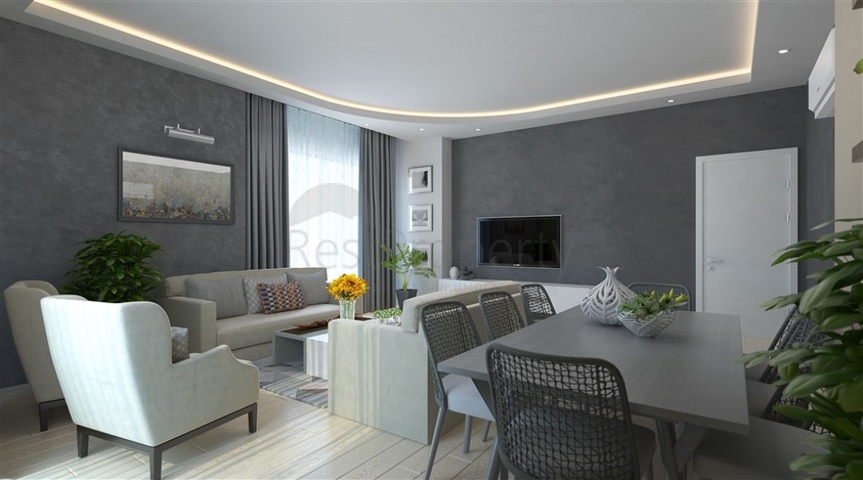 Апартаменты 2+1 в новом комплексе района Махмутлар