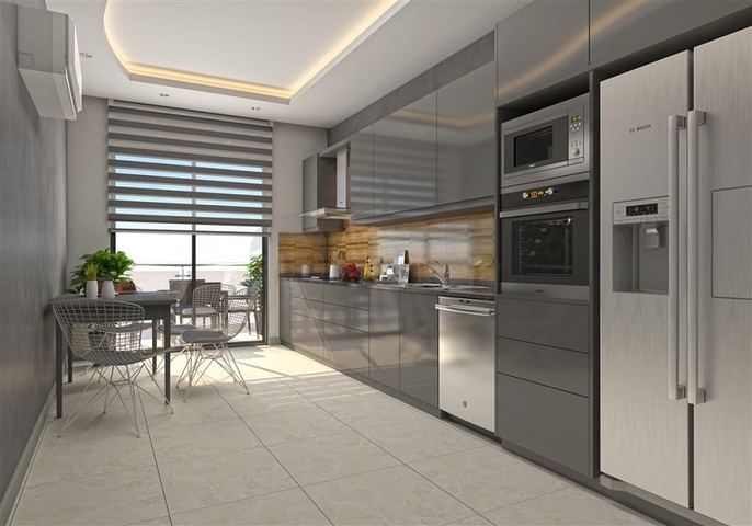 Апартаменты 2+1 в новом комплексе района Махмутлар