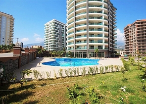 Апартаменты 1+1 в новом комплексе Махмутлара