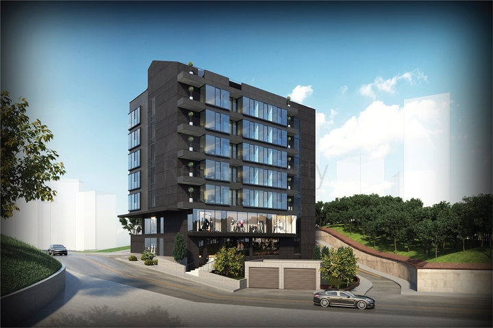 Строющийся моноблочный комплекс в районе Шишли