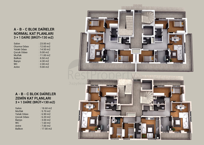 Готовый проект в Анталии в районе Кепез