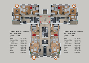 Строительный проект в Кепезе, Анталия