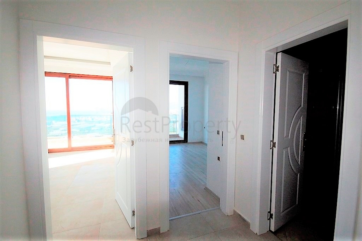 Квартира с видом на море в новом комплексе Каргыджака