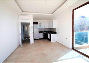 Квартира с видом на море в новом комплексе Каргыджака