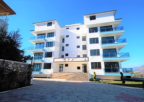 Квартира с видом на море в новом комплексе Каргыджака