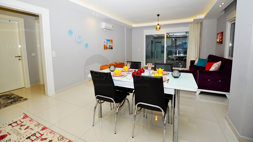 Меблированная квартира 1+1 в районе Махмутлар