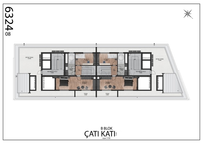 Квартиры 2+1 в комплексе Гюзельоба Лара Анталья