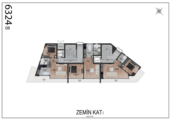 Квартиры 2+1 в комплексе Гюзельоба Лара Анталья