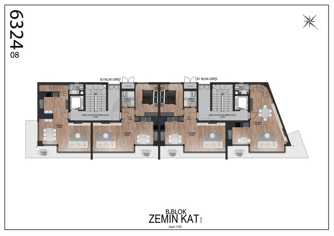 Квартиры 2+1 в комплексе Гюзельоба Лара Анталья