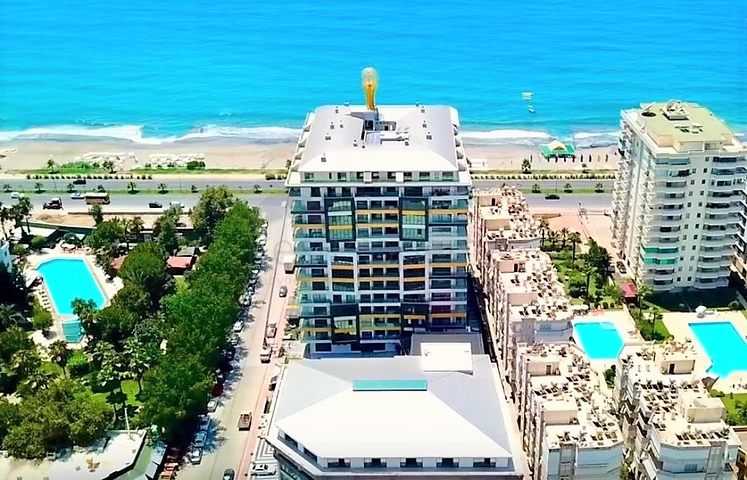 Меблированные апартаменты 1+1 в комплексе у самого моря