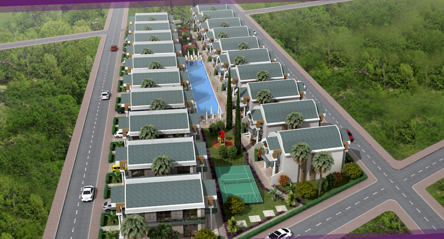 Виллы 4+1 в комплексе в Дошемеальты Анталья