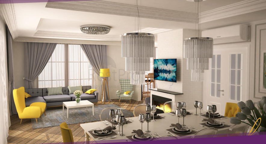 Виллы 4+1 в комплексе в Дошемеальты Анталья