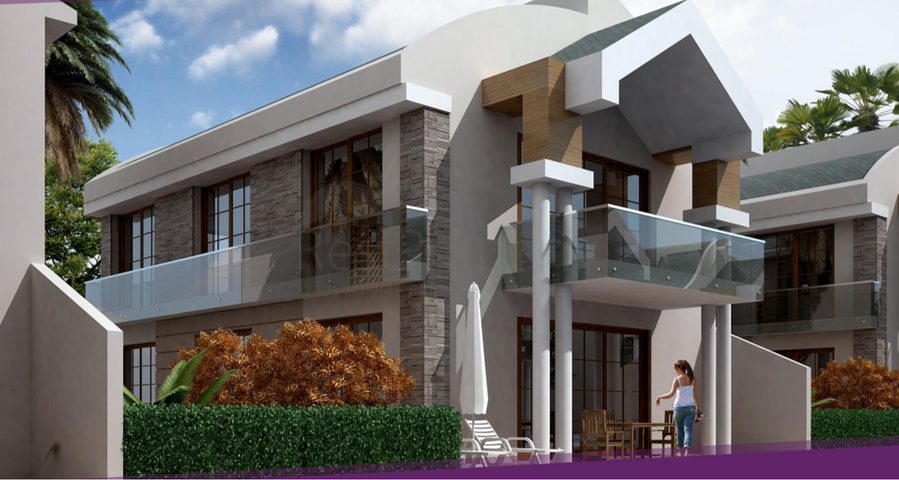 Виллы 4+1 в комплексе в Дошемеальты Анталья