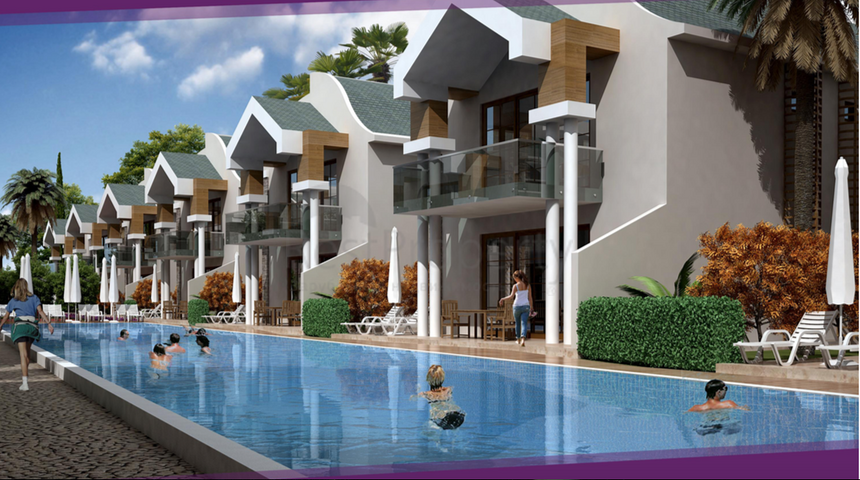 Виллы 4+1 в комплексе в Дошемеальты Анталья