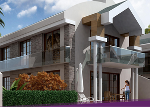 Виллы 4+1 в комплексе в Дошемеальты Анталья