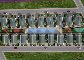 Виллы 4+1 в комплексе в Дошемеальты Анталья