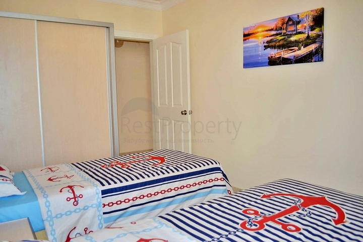 Меблированная квартира 2+1 в районе Махмутлар