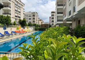 Квартира 1+1 с мебелью в микрорайоне Хурма Коньяалты Анталья