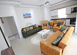 Трехкомнатная квартира с мебелью в районе Махмутлар