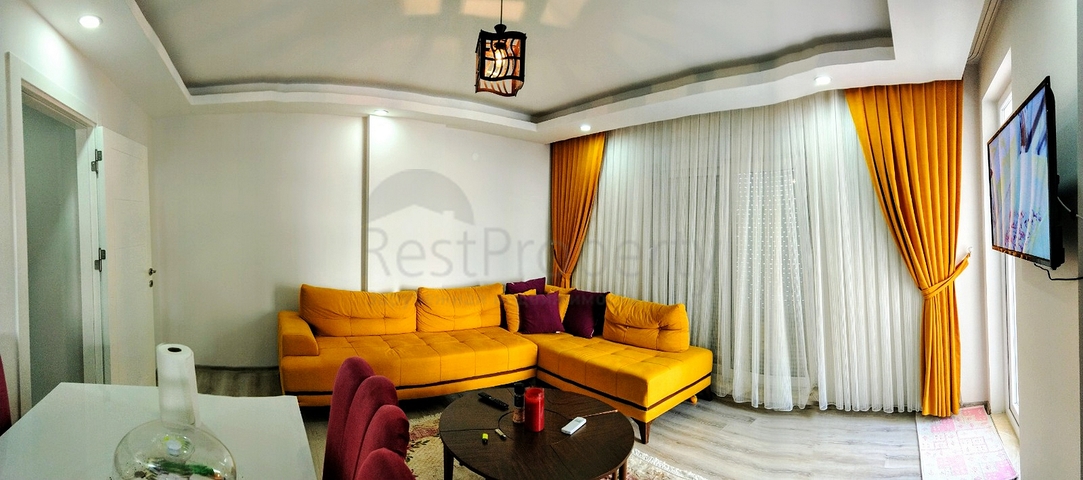 Квартира 2+1 с мебелью в микрорайоне Хурма Коньяалты 