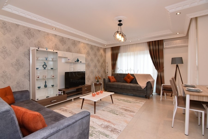 Меблированная квартира 3+1 для всей семьи в Махмутларе