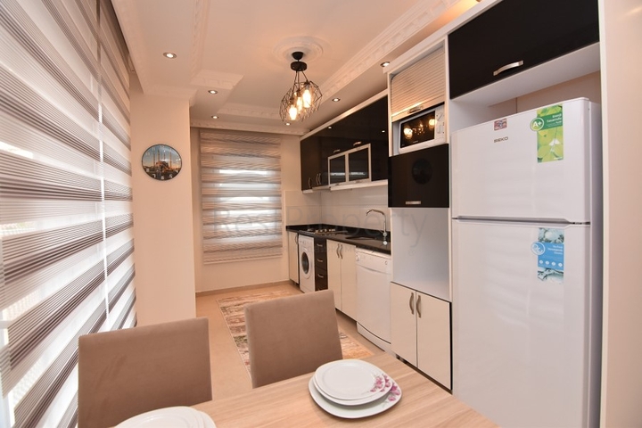 Меблированная квартира 3+1 для всей семьи в Махмутларе