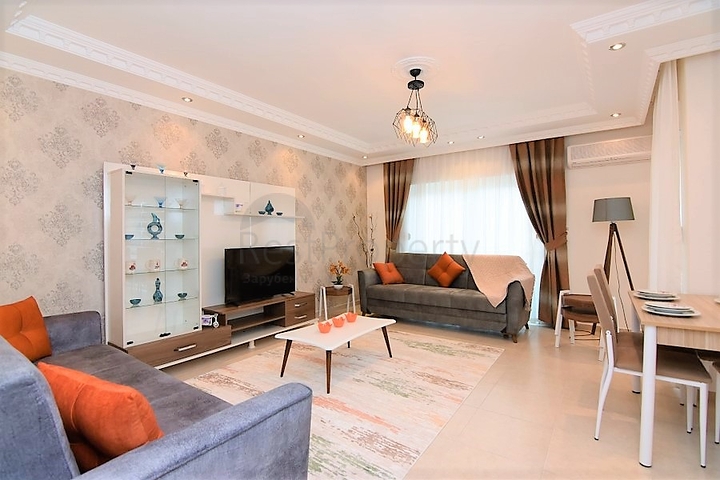 Меблированная квартира 3+1 для всей семьи в Махмутларе