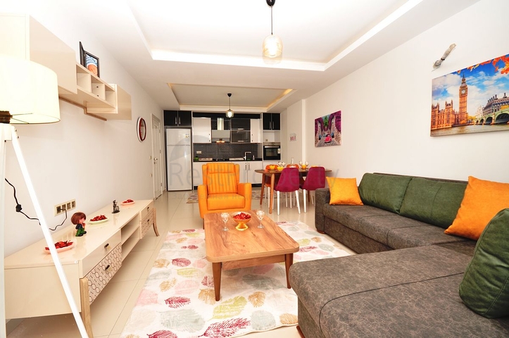 Меблированная квартира 1+1 в комплексе с богатой инфраструктурой