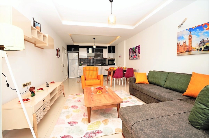 Меблированная квартира 1+1 в комплексе с богатой инфраструктурой