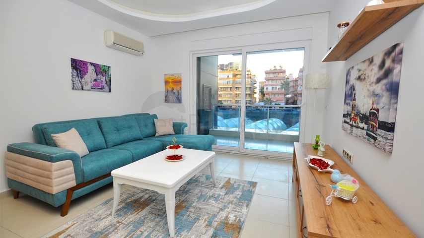 Меблированная квартира планировкой 1+1 в Махмутларе