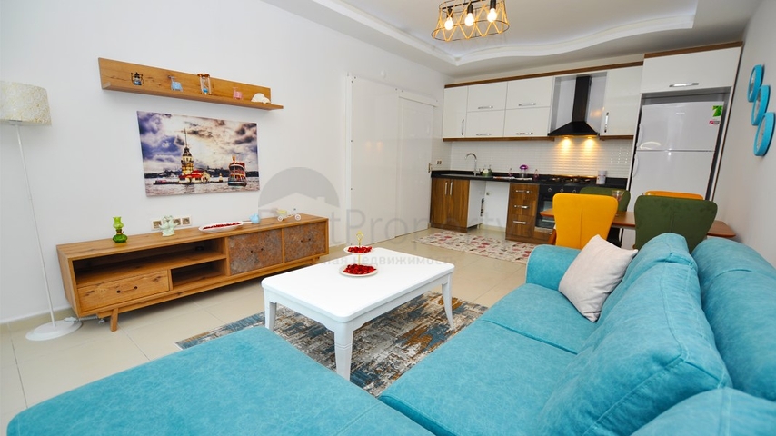 Меблированная квартира планировкой 1+1 в Махмутларе