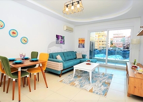 Меблированная квартира планировкой 1+1 в Махмутларе