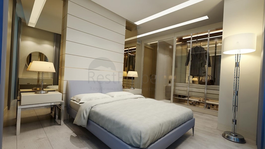 Квартиры 2+1 и 3+1 вс видом на море в центре Анталии