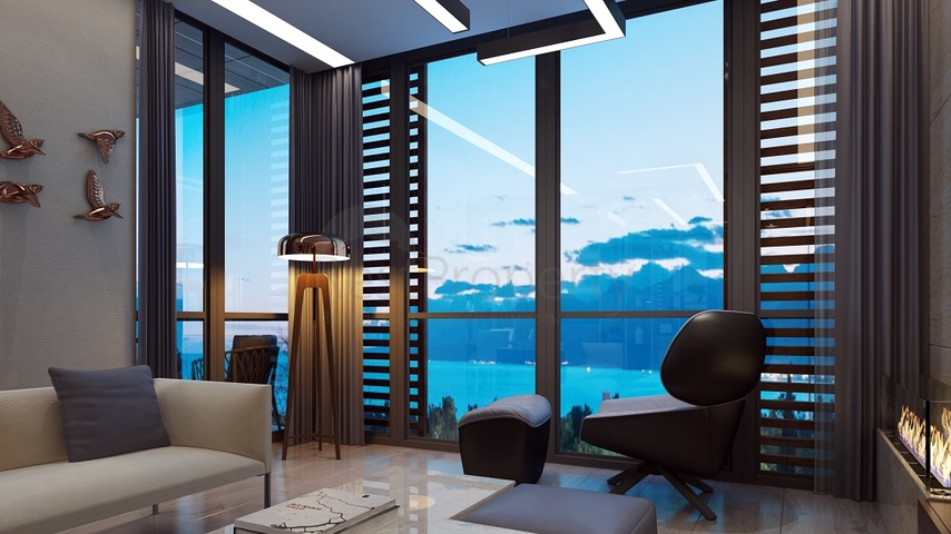 Квартиры 2+1 и 3+1 вс видом на море в центре Анталии