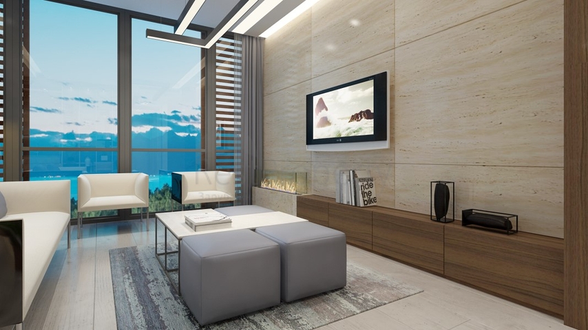 Квартиры 2+1 и 3+1 вс видом на море в центре Анталии