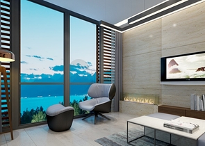 Квартиры 2+1 и 3+1 вс видом на море в центре Анталии