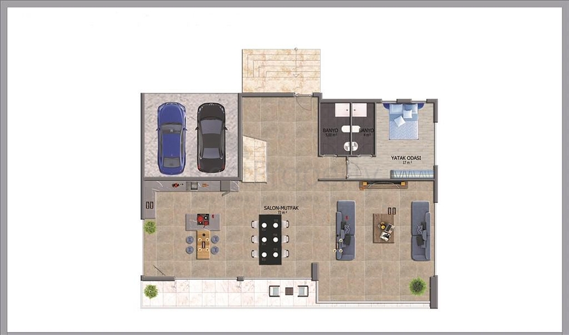 Роскошные отдельно стоящие виллы в районе Каргыджак