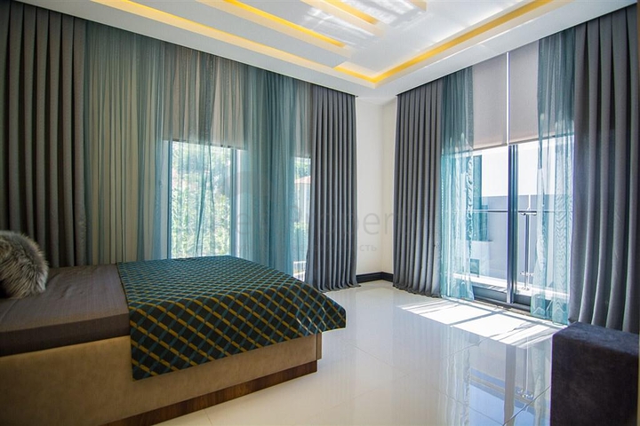 Роскошные отдельно стоящие виллы в районе Каргыджак