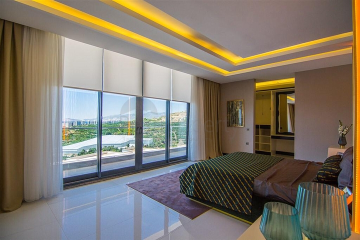 Роскошные отдельно стоящие виллы в районе Каргыджак