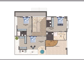 Роскошные отдельно стоящие виллы в районе Каргыджак