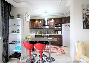 Меблированная квартира 3+1 в районе Махмутлар