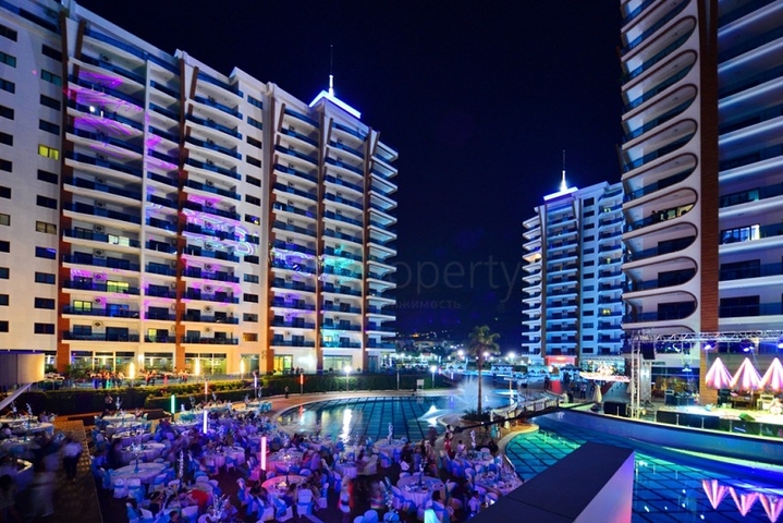 Квартира планировки 1+1 в современном комплексе Махмутлара