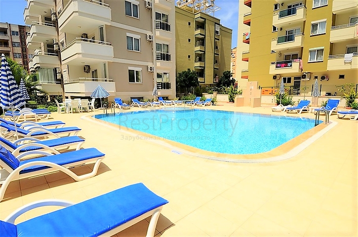 Меблированная квартира 1+1 в районе Махмутлар